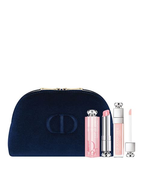 dior 3-pc. addict lip makeup gift set|Dior Addict lip balm.